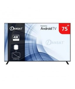 شاشة دانسات 75 بوصة, سمارت 4K, اندرويد 15-DTD75BU